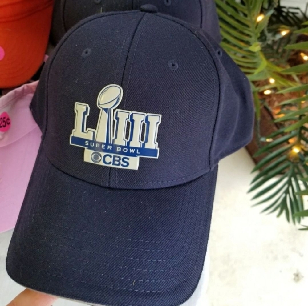 Super Bowl LIII CBS Navy Cap Baseball Hat 2019